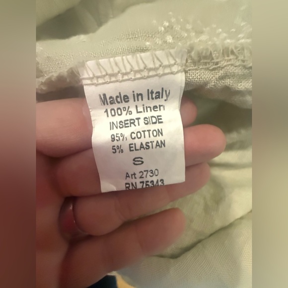 Terzo Millennio Made in Italy Linen Embroidered Sleeveless Dress – Size Small - Picture 7 of 9